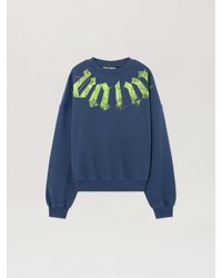 Palm Angels - Big Neck Logo Loose Sweatshirt - Lyst