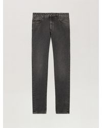 Palm Angels - Curved Logo Denim Jeans - Lyst