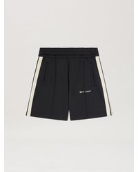 Palm Angels - Trainings-Shorts Mit Gesticktem Logo Mann - Lyst
