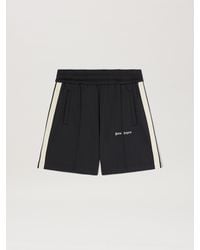 Palm Angels - Embroidered Logo Track Shorts - Lyst