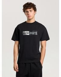 Palm Angels - Stamp Logo Regular T-Shirt - Lyst