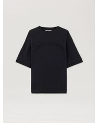 Palm Angels - Curved Logo Loose Double T-Shirt - Lyst