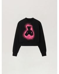 Palm Angels - Spray Bear Fitted Crew Sweatshirt - Lyst
