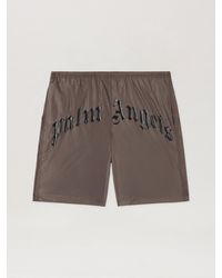 Palm Angels - Curved Logo Swimshorts - Lyst
