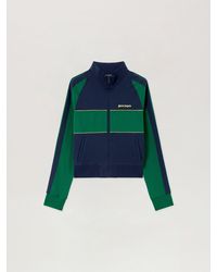 Palm Angels - Classic Logo Zipped Crew Jacket - Lyst