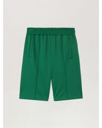 Palm Angels - Back Curved Logo Track Shorts - Lyst