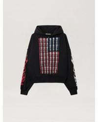 Palm Angels - Flames Flag Zip Hoodie - Lyst