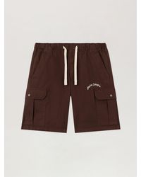 Palm Angels - Curved Logo Loose Cargo Shorts - Lyst
