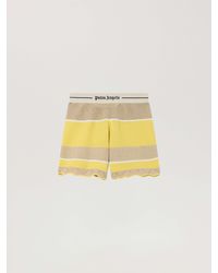 Palm Angels - Logo Beach Knit Shorts Light - Lyst
