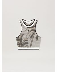 Palm Angels - Palms Jacquard Knit Top Off - Lyst