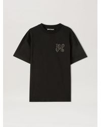 Palm Angels - Monogram Stud Classic T-Shirt - Lyst