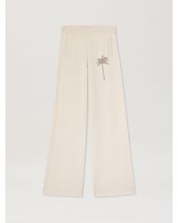 Palm Angels - Palm Inlay Track Knit Pants Donna Off - Lyst