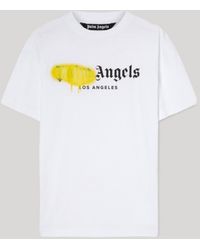 Palm Angels - Los Angeles Sprayed Logo T-Shirt - Lyst