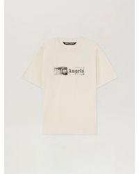 Palm Angels - Stamp Logo Regular T-Shirt Off - Lyst