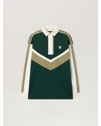 Palm Angels - Monogram Colorblock Polo Shirt Dark - Lyst