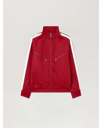 Palm Angels - Curved Logo Zip-Up Track Jacket - Lyst