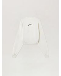 Palm Angels - Curved Logo Loose Crop Sweatshirt - Lyst