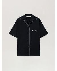 Palm Angels - Curved Logo Bowling Shirt - Lyst