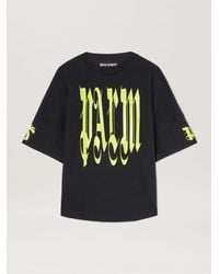 Palm Angels - Gothic Logo Over T-Shirt - Lyst