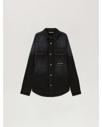 Palm Angels - Classic Logo Loose Denim Shirt - Lyst