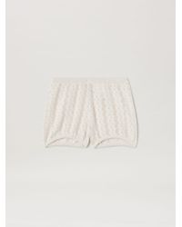 Palm Angels - Knit Shorts With Chain Details - Lyst