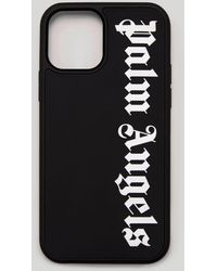 Palm Angels Classic Logo Case For Iphone 12 And 12 Pro - Black