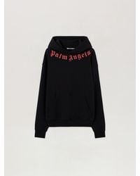 Palm Angels - Neck Logo Hoodie - Lyst