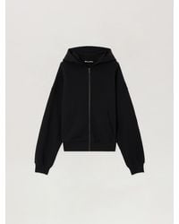 Palm Angels - Back Curved Logo Zip Hoodie - Lyst