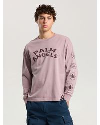 Palm Angels - Devil Herald Long Sleeve T-Shirt - Lyst