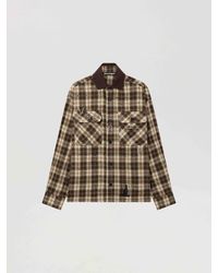 Palm Angels - Surfer Dream Check Loose Shirt - Lyst
