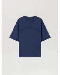 Palm Angels - Curved Logo Loose Double T-Shirt - Lyst