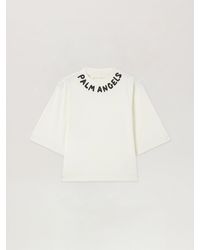 Palm Angels - Neck Logo Boxy T-Shirt - Lyst