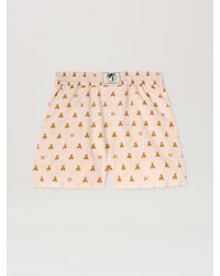 Palm Angels - Mini Bear Monogram Shorts Soft - Lyst