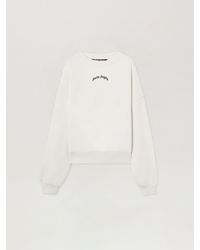 Palm Angels - Back Curved Logo Loose Sweatshirt - Lyst