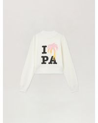Palm Angels - I Love Pa Fitted Sweatshirt - Lyst