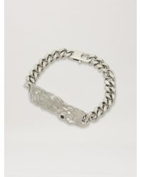 Palm Angels - Melted Plate Chain Bracelet Uomo Argento - Lyst