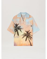 Palm Angels - Sunrise Palm Bowling Shirt - Lyst