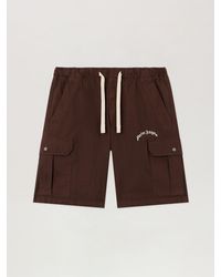 Palm Angels - Curved Logo Loose Cargo Shorts - Lyst