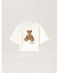 Palm Angels - Cropped Teddy Bear Graphic Tee - Lyst