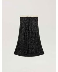 Palm Angels - Logo Essential Sequins Midi Skirt - Lyst