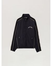 Palm Angels - Curved Logo Vintage Track Windbreaker - Lyst