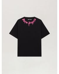 Palm Angels - Spray Neck Logo T-Shirt - Lyst