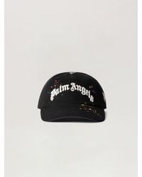Palm Angels - Curved Logo Painted Cap - Lyst