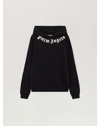 Palm Angels - Neck Logo Regular Hoodie - Lyst