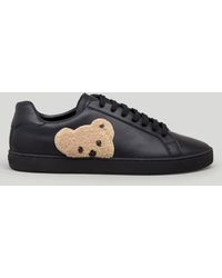 Palm Angels Teddy Bear Tennis Sneakers - Black