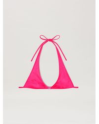 Palm Angels - Monogram Plaque Bikini Top - Lyst