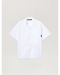 Palm Angels - Back Curved Logo Bowling Shirt - Lyst