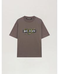 Palm Angels - Snake Box Logo Regular T-Shirt Dark - Lyst