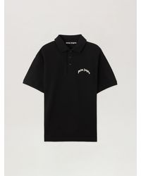 Palm Angels - Curved Logo Polo Shirt - Lyst