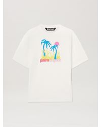 Palm Angels - Burning Oasi Slim Tee Off - Lyst